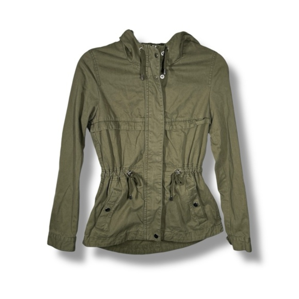 Divided H&M Army Green Utility Cargo Jacket Size 0 - "Jessi"